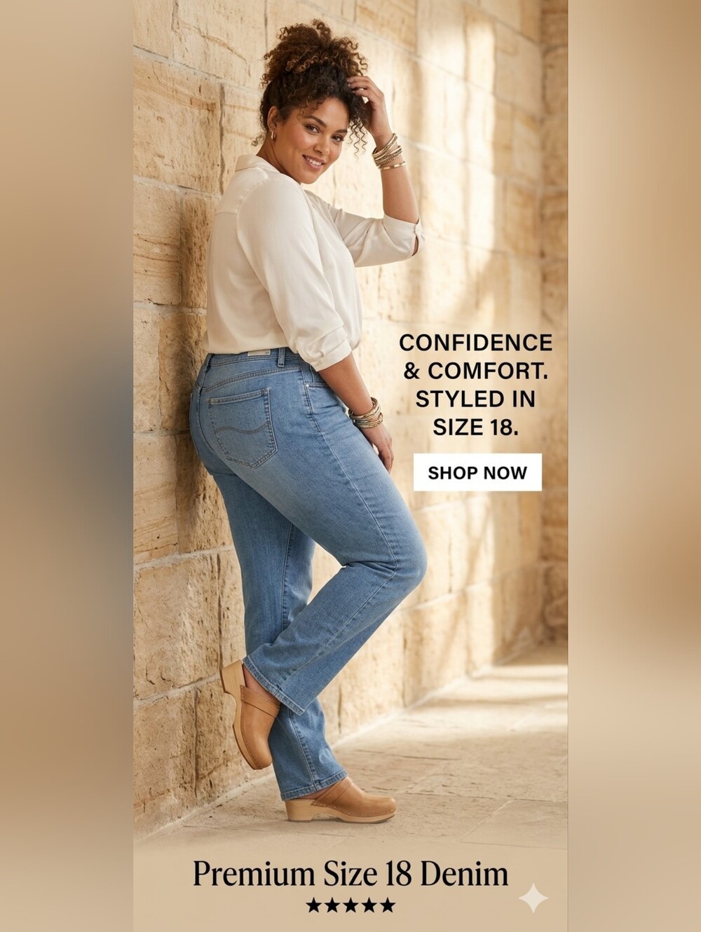 Lee Relaxed Fit Straight Leg Jeans - Size 18 Long - NWT